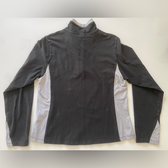 PROSPIRIT Charcoal and Light Gray Turtleneck Zipper Pullover, size L - Picture 5 of 6